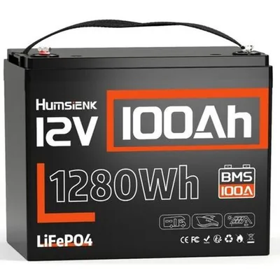Акумулятор LiFePO4 12V/100Ah Акумулятор Humsienk з BMS для систем резервного живлення — купити в Україні | VERTEA