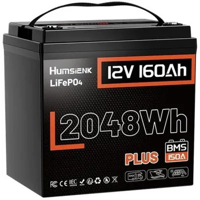 Акумулятор LiFePO4 12V/160Ah 150A BMS акумулятор Humsienk 2048 Вт·год для систем резервного живлення — купити в Україні | VERTEA