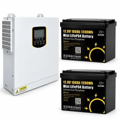 Комплект 3,5 кВт LiFePO4 Комплект резервного живлення інвертор Daxtromn Power + 2 Акумулятори 12V/100Ah GoKWh Mini для будинку, квартири — купити в Україні | VERTEA