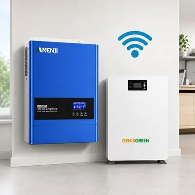 Комплект 6,2 кВт LiFePO4 Комплект резервного живлення інвертор Anenji Wi-Fi + акумулятор з LCD-дисплеєм та Wi-Fi Genix Green 51.2V 100Ah — купити в Україні | VERTEA